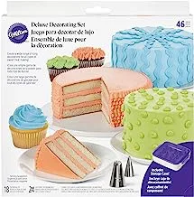 Wilton Deluxe Cake Decorating Kit With Piping Tips And Pastry Bags, 46-Piece
