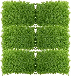 Yatai Artificial Faux Hedges Panels Artificial Wall Plants Moss Grass Wholesale Plastic Turf Wall Grass Plastic Plants Home Outdoor Garden Vila Wall Decoration Artificial Boxwood Panels (6)