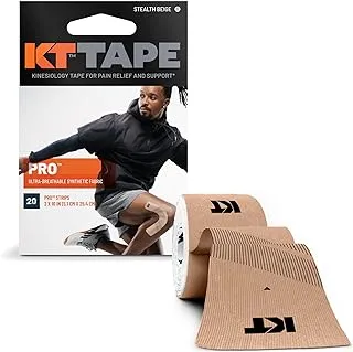 شريط KT Tape Pro للرياضة العلاجية لعلم الحركة الاصطناعية ، 20 قطعة مسبقًا ، 10 