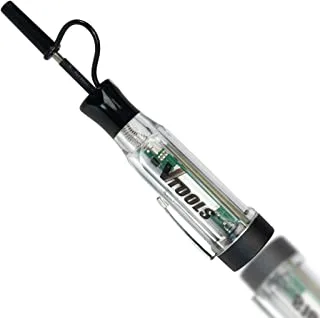 VTOOLS DC Cordless Circuit Chain Pen (3-30V) مع مؤشر LED لسيارات SUV ، RV ، 4x4 ، والشاحنات ، أسود ، VT2126