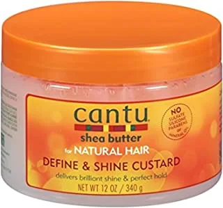 Cantu Natural Hair Define & Shine Custard 12 Ounce Jar (354ml) (3 Pack)3