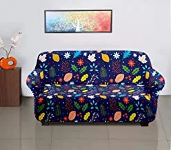 غطاء أريكة بوليستر 3 مقاعد / غلاف / واقي مع عصا إسفنجية (أزرق) - 50HH01417