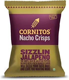 Cornitos Nacho Crisps Sizzlin Jalapeno, 150g, Pack of 1