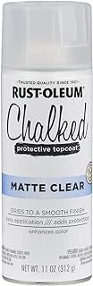 RUSt-Oleum 302599 Chalked Ultra Spray Paint, 11 Ounce (Pack of 1), Matte Clear