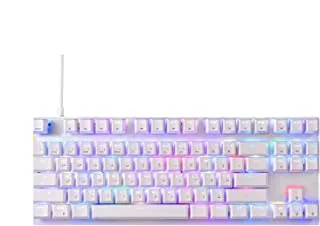 Motospeed Ck82 White Mechanical Arabic Rgb Gaming Keyboard With Red Switch