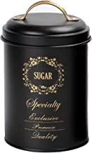 CuisineArt Sugar Canister with Golden Logo -Metal Lid W/Gldn Handle)