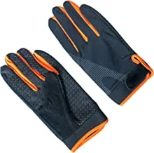 Mountain Gear Thin Touch Screen Gloves/Ice Silk Full Finger Gloves Orange & Black Medium MGGL4