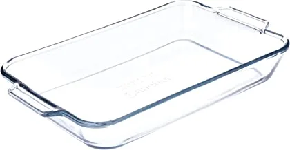 Anchor Hocking Oven Basics 3-Piece Glass Bakeware Set With Square Cake, Rectangular, And Loaf Baking Dishes