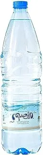 زجاجة مياه شرب صحية من القصيم ، 6 × 1.5 لتر ، شفاف