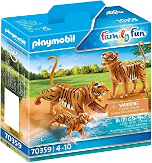 PLAYMOBIL Tigers with Cub, Multicolor, 70359