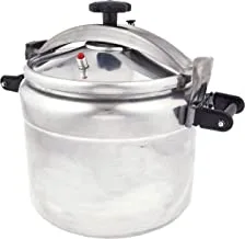 ALSAIF Aluminum Pressure Cooker Size: 25 Liter Color: Silver Model: K99025, 5 Years warranty