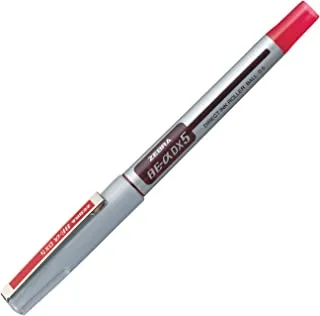 قلم حبر سائل زيبرا BE-DX5 0.5 مم ، أحمر