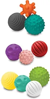 Infantino Textured Multi Ball Set - Toy for Sensory Exploration and Engagement for Ages 6 Months and up