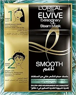 L'Oreal Paris Elvive Sublime Smooth Nourishing Steam Mask Treatment for Dry Hair
