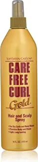 بخاخ Softsheen-Carson Care Free Curl Gold للشعر وفروة الرأس ، 16 أونصة سائلة