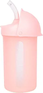 Boon -Swig Silicone Straw Bottle 10oz, Pink