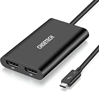 Chotech Thunderbolt 3 to Dual DisplayPort Adapter