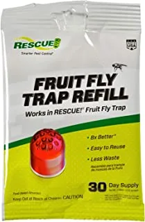 RESCUE Non-Toxic Fruit Fly Trap Attractant Refill, 30 Days
