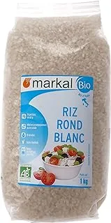 ماركال أرز أبيض عضوي قصير الحبة ، 1 كجم - عبوة من 1