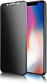 iPhone X 10 Privacy Screen Protector Tempered Glass, Anti-Spy 0.33mm Unbreakable 3D Full Coverage Frame Soft Curve Edge Premium Shatterproof Tempered Glass Film (Black)