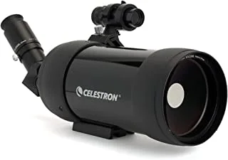 Celestron MAK 90mm Angled Spotting Scope Maksutov Spotting Scope Great for Long Range Viewing 39x Magnification with 32mm Eyepiece Multi-coated Optics Rubber Armored