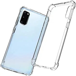 Samsung Galaxy (S) Series Case Cover Clear Transparent Reinforced Corners Tpu Shock-Absorption Flexible Cell Phone Cover For Samsung Galaxy (S) Series (S20)