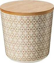 Ecoware Canister, Brown/White, 10.5 X 10.5 cm, Bd-Bf-38