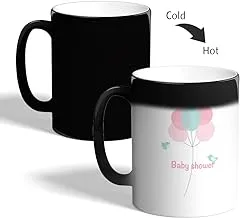 Printed Magic Coffee Mug, Black, baby shower