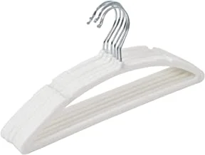 Heart Home 6 Pieces Plastic Baby Hanger (White)-HS43HEARTH25710