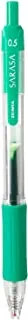 Zebra Sarasa Normal 0.5 mm Gel Ink Rollerball Pen, Green