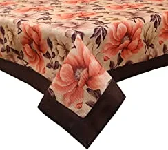 Heart Home Cotton 4 Seater Centre Table Cover 60x40 Inches (Brown)- CTHH02487