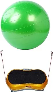Fitness World Fetish Massager for Slimming and Full Body Sculpting with Fitness World Aerobic Exercise Ball 65 cm, Green
