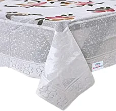 Heart Home Flower Printed Home Decorative Luxurious 4 Seater Cotton Center Table Cover/Table Cloth, 40