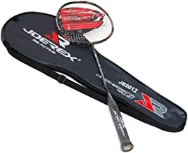 Joerex Professional Carbon Fiber Adult Badminton Racket, Light Wight, Brown, One Size