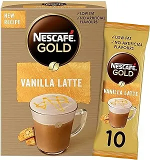 Nescafe Gold Cappuccino Vanilla Latte Coffee Mix 18.5g (10 Sticks)