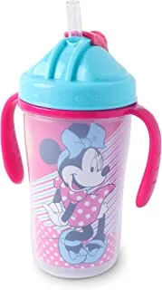 Disney Minnie Mouse 12oz/360 ml Spill Proof Insulated Double Handle Spout Cup, BPA-Free, Leak-Proof, Open and Close lid, Perfect for 12+ months (Official Disney Product)