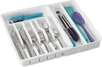 YouCopia Expandable Utensil Tray DrawerFit Organizer, One Size, White