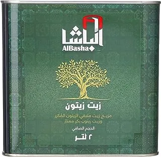 AL Basha Refined Pomace Blended with Extra Virgin Olive Oil, 2 Ltr, Yellow