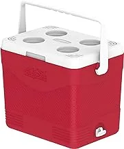 كوزموبلاست صندوق حفظ بارد بلاستيك للنزهات 24 لتر - أحمر