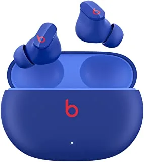 Beats Studio Buds True Wireless Noise Canceling Earphones Active Noise Cancelling ، سماعات أذن مقاومة للعرق متوافقة مع Apple & Android Class 1 Bluetooth - Ocean Blue ، مقاس واحد