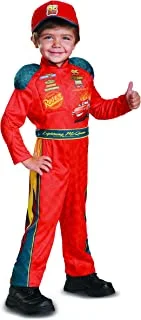 زي كارز 3 لايتنينج ماكوين الكلاسيكي للأطفال الصغار - Cars 3 Lightning Mcqueen Classic Toddler Costume Large (4-6) Red