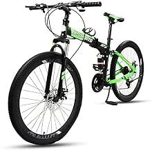 دراجات جبلية من COOLBABY مقاس 26 بوصة قابلة للطي بإطار جبلي حديدي ، تتميز بحافة 40 سكين و 21 سرعة مبدل سرعة ، دراجات مضادة للانزلاق AE