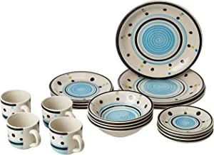 Harmony Stoneware Dinner Set - 20 Pieces,Multi Color