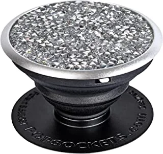 Popsockets Ps-100005 Stand And Grip - Silver Crystal