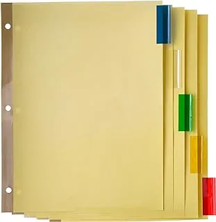 Wilson Jones Insertable File Dividers with Letter and 5 Tab Color