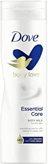 Dove Body Love Body Milk Lotion, for dry skin, Essential Care, for long lasting smooth and radiant skin, 250ml
