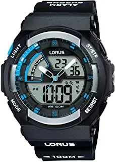 ساعة Lorus Sports سيليكون رقمية بسوار من السيليكون R2323MX9.5