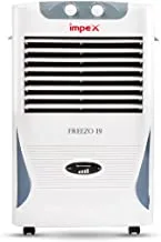 Impex Freezo 19 Air Cooler With 4 Way Air Deflection And Honey Comb Pads, 19 Liter Tank Capacity, White