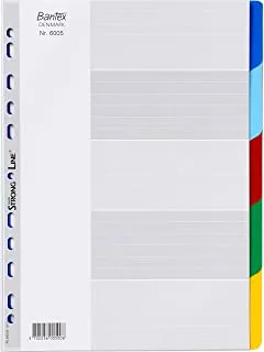 Bantex File Divider, 1-5 Colour