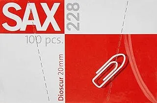 SAX Steel Paper Clip 100 Pieces Pack